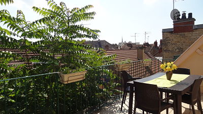 Terrasse vue toits